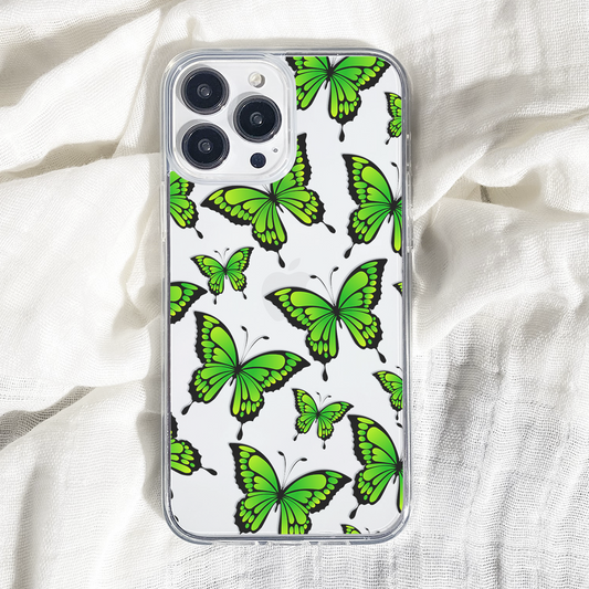 Green Butterfly Shockproof Case