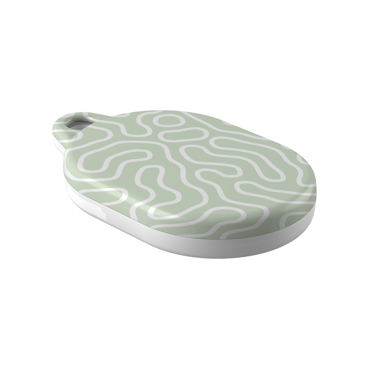 Green Contour AirTag Case