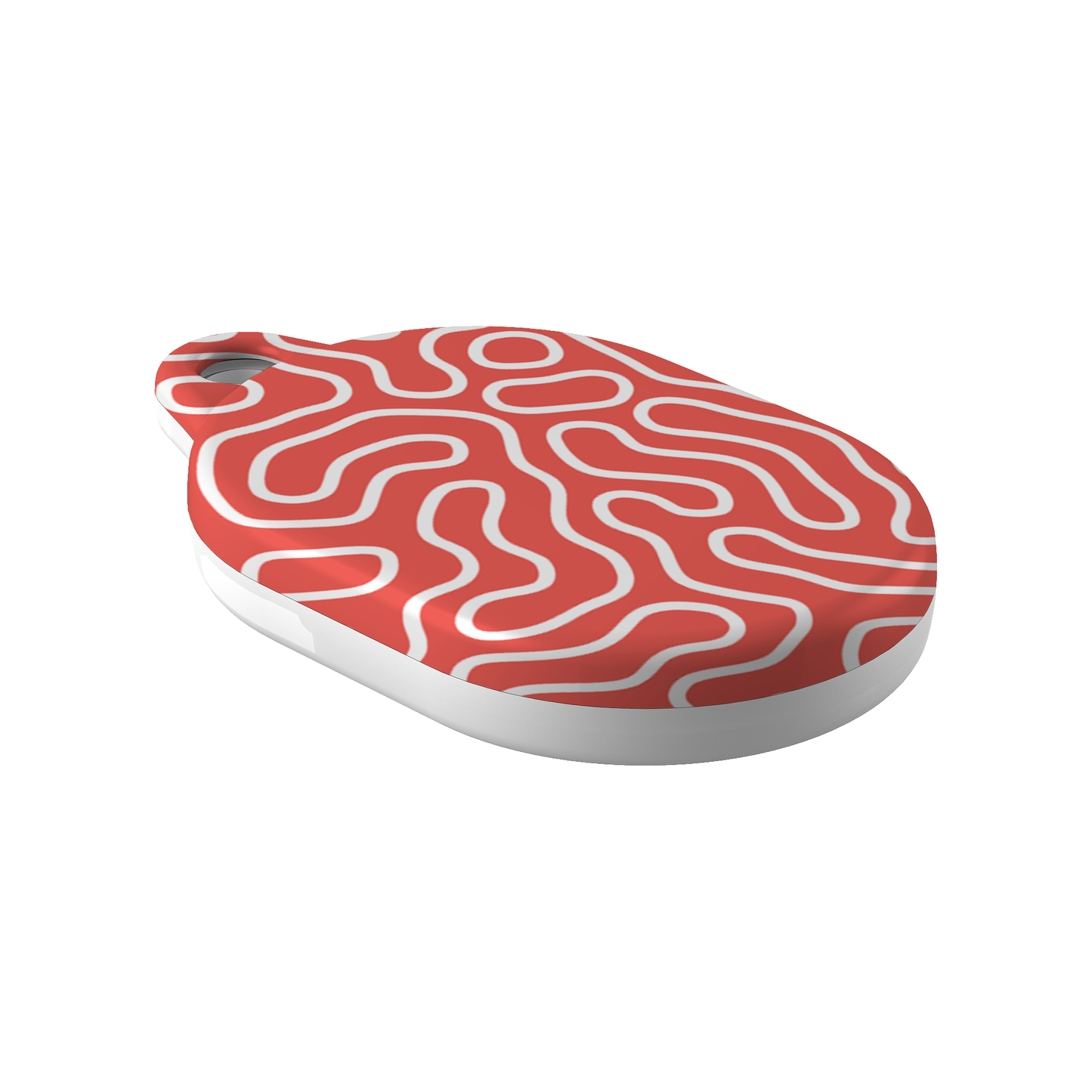 Red Contour AirTag Case