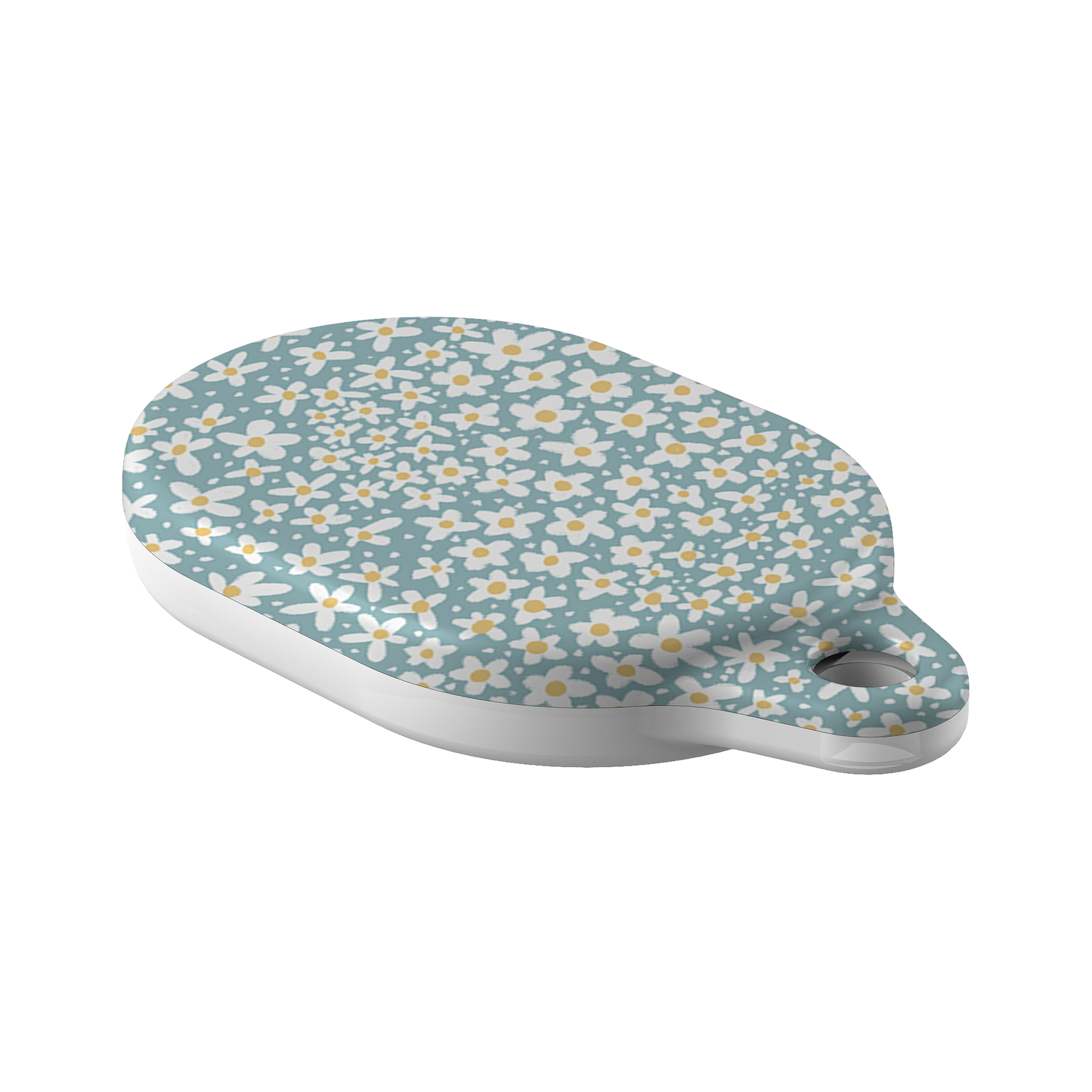 Blue Daisy AirTag Case