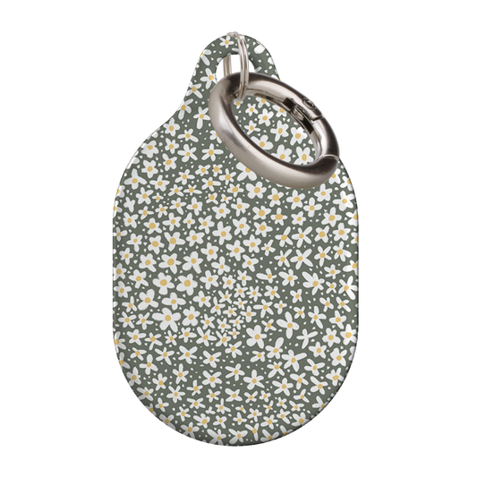 Green Daisy AirTag Case